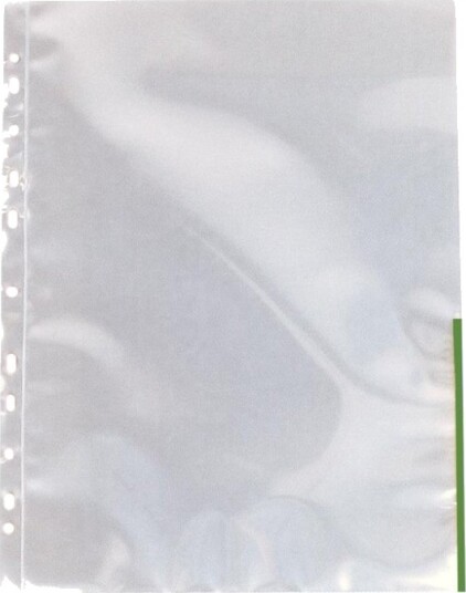 Esselte   Arkbeskytter   For A4 210 X 297 Mm   Glassklar Med Grønn Klaff En Pakke 100   For P/N: 42020001 42020095 45660001 45660095 624067 624068 624069 624070 811370