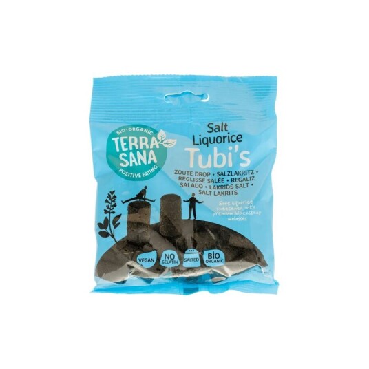 TerraSana salt liquorice tubis 100 g TerraSana salt liquorice tubis 100 g