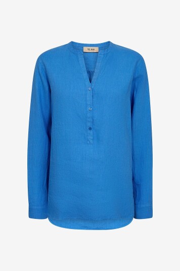 MOS MOSH - Linbluse mmDanna Linen Blouse - Blå
