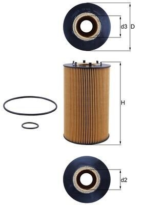 Oljefilter MAHLE ORIGINAL OX 435D Oljefilter MAHLE ORIGINAL OX 435D