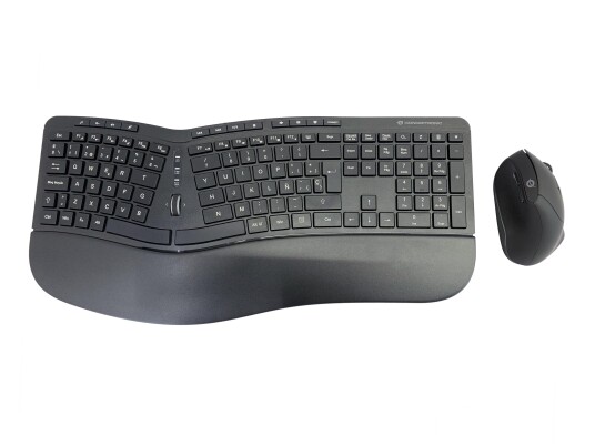 CONCEPTRONIC Wireless Keyboard+Mouse,ergo,Layout spanisch sw CONCEPTRONIC Wireless Keyboard+Mouse,ergo,Layout spanisch sw