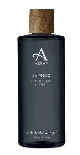 Arran Sense of Scotland Sannox Amber Oud Leather and Pink Pepper Bath & Shower Gel 300 ml