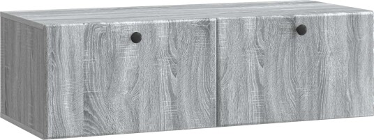Vegghengt TV skap 98 x 41 x 30 cm Grå Sonoma Konstruert tre Vegghengt TV skap 98 x 41 x 30 cm Grå Sonoma Konstruert tre