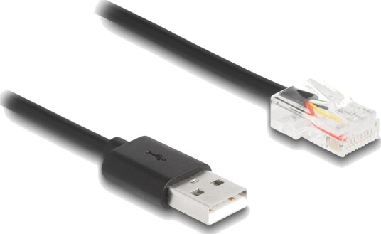 Delock Nettverkskabel Rj 50 Hann Til Usb Hann 2 M Svart