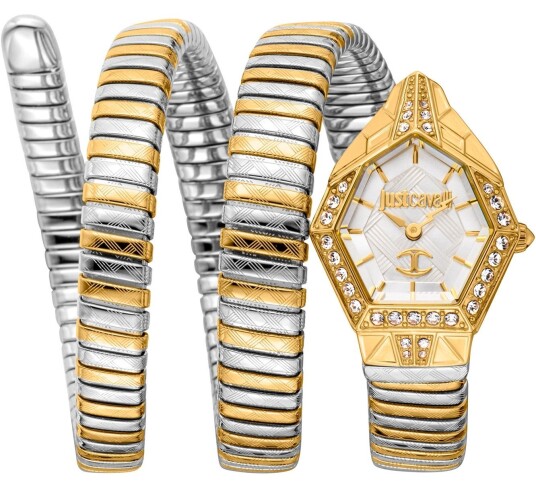 Just Cavalli Dameklokke JC1L304M0055 Signature Snake Just Cavalli Dameklokke JC1L304M0055 Signature Snake
