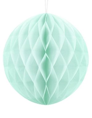 Partydeco Mintgrønn Honeycomb Ball 30 cm Partydeco Mintgrønn Honeycomb Ball 30 cm
