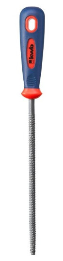 Kwb 480440, Fil, Rund Fil, Trä, Blå, Röd, Halkfritt Grepp, 38 Mm
