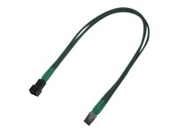 Nanoxia 3-pin Forlengelseskabel for Viftestrømforsyning 30 cm Grønn Nanoxia 3-pin Forlengelseskabel for Viftestrømforsyning 30 cm Grønn