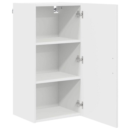  Kjøkkenskap Høyglanset hvit 40 x 31 x 80 cm Konstruert tre