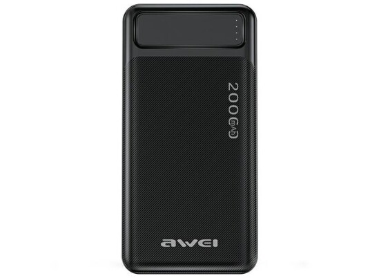 Awei P6K 20000mAh Power Bank USB-C Svart