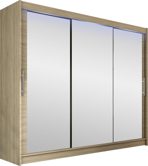 Sia Garderobe med Speil 250x215 cm - Beige