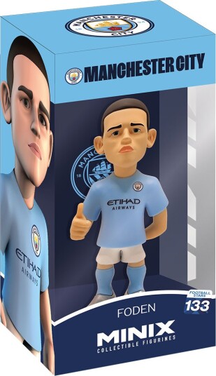 Minix Phil Foden Manchester City Figur 12 cm - Samlefigur for Barn 3+ År