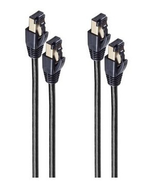 Shiverpeaks Bs08-41025-2 Nettverkskabel Svart 1 M Cat8.1 F/Ftp (Fftp) (Bs08-41025-2)