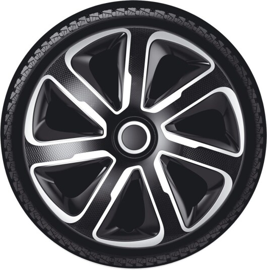ARGO 13 LIVORNO CARBON SILVER BLACK Hjulkapsler