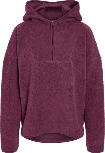 NOISY MAY Nmcozy L/S Halfway Zip Sweater Jrs Noos   Burgundy   L