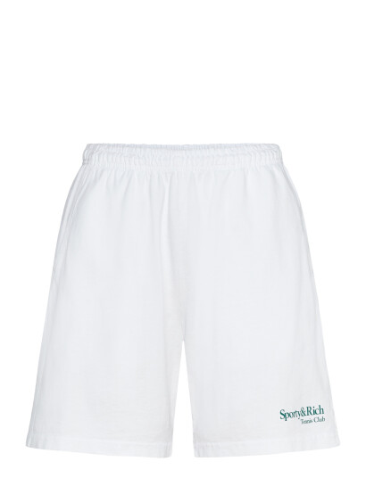 Sporty & Rich Play Tennis Gym Short   White   S