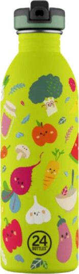 24Bottles Urban Bottle – Veggie Friends – Lime – 500 ml
