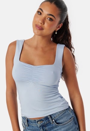 BUBBLEROOM Sweetheart Neckline Tank Top Light blue L BUBBLEROOM Sweetheart Neckline Tank Top Light blue L