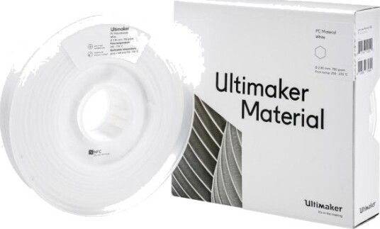 Ultimaker PC Filament 2.85 mm 750 g Hvit 212674