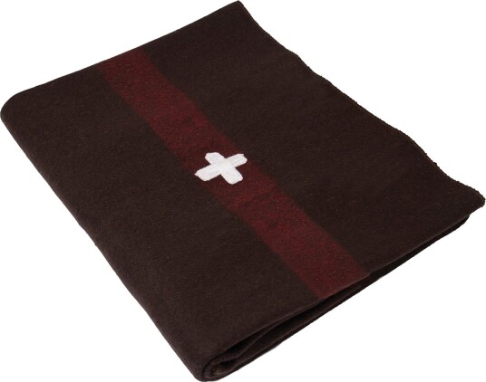 Rothco Swiss Army-teppe med - 70 % ull Svart