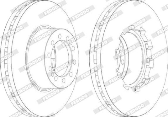 FERODO FCR283A Bremseskive
