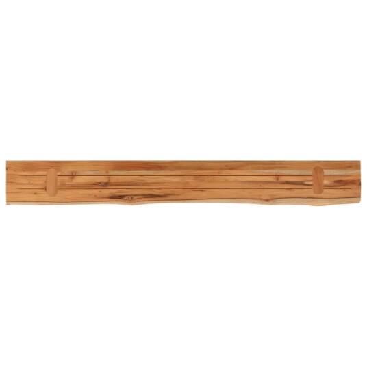  Vegghylle 140x20x2,5 cm rektangulær heltre akasie naturlig kant 8721012089587