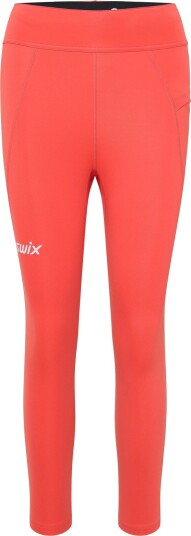 Swix Pace High Waist Cropped Tights W Coral XL