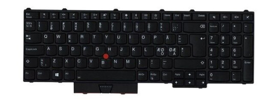Lenovo Chicony - Brbart tastatur - til utskifting - Nordisk - Svart