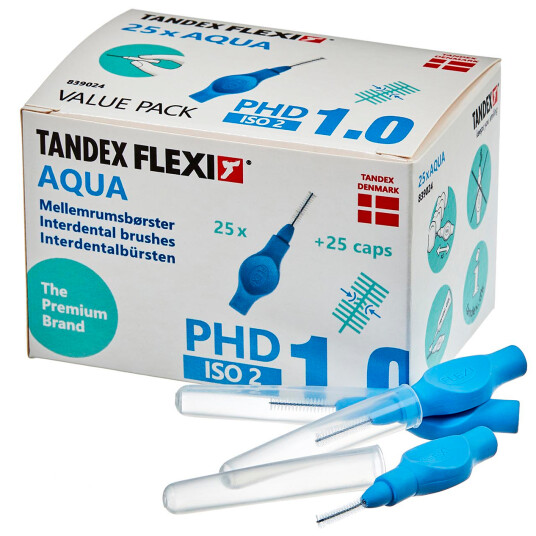 Tandex Flexi 25 stk. Spaltebørster ISO 2 AQUA