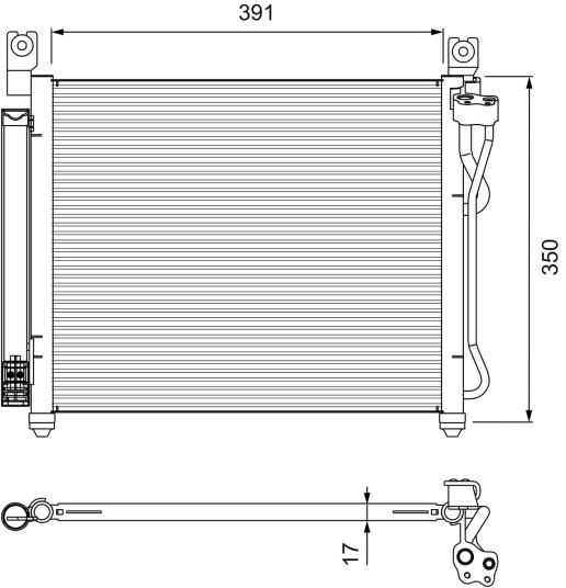 VALEO 814299 Kondensator, klimaanlegg VALEO 814299 Kondensator, klimaanlegg