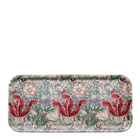 William Morris   Comton rektangulær brett 32x15 cm rød