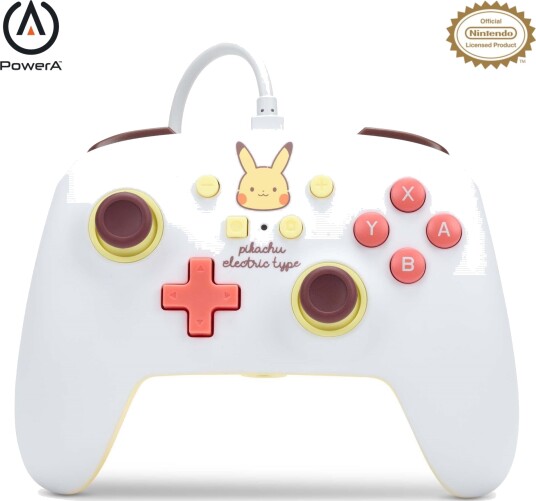 PowerA Enhanced Wired Controller for Nintendo Switch - Pikachu Electric Type PowerA Enhanced Wired Controller for Nintendo Switch - Pikachu Electric Type