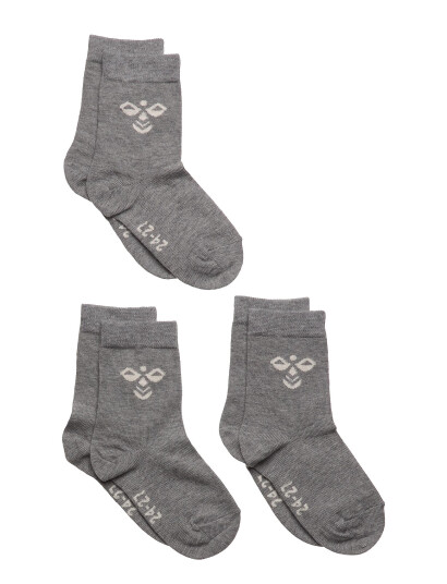 Hummel Sutton 3-Pack Sock - Grey - 28/31