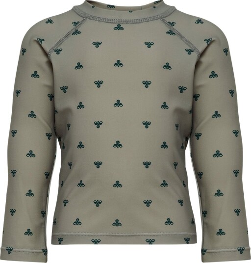 Hummel Hmlmini Bee Aop Swim T Shirt L/S Grey 86 Hummel Hmlmini Bee Aop Swim T Shirt L/S Grey 86