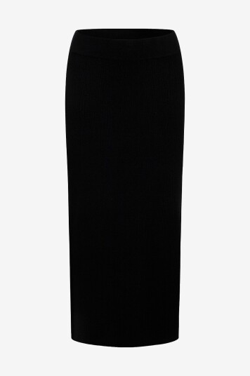 Grunt Skjørt Elise Knit Skirt Svart