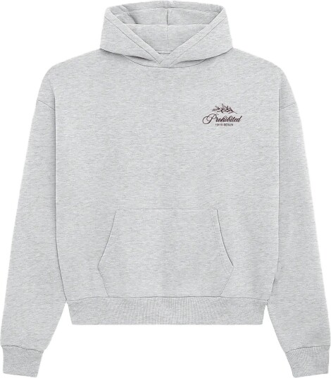 Prohibited Pb Leaf Hoodie GREY MELANGE S Prohibited Pb Leaf Hoodie GREY MELANGE S