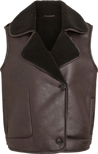 Vila Vikadera S/L Shearling Vest /Otw DEMITASSE 36 Vila Vikadera S/L Shearling Vest /Otw DEMITASSE 36