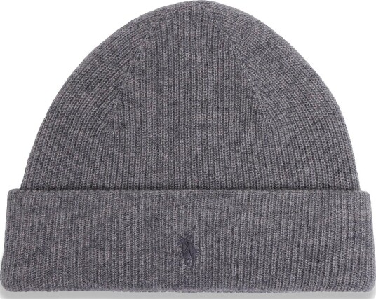 Polo Ralph Lauren 2/27 Cashmere Wash Swtr Hat FAWN GREY HEATHER One Size