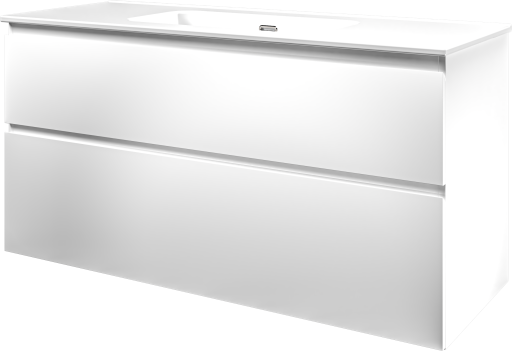 Sanibell Proline møbelpakke, 121x46 cm, matt hvit Sanibell Proline møbelpakke, 121x46 cm, matt hvit