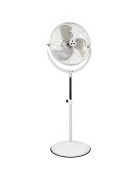 CasaFan SPEED2PROTECT SL, Husholdningsvifte, Hvit, Gulv, Stål, 1250 RPM, 45,5 cm