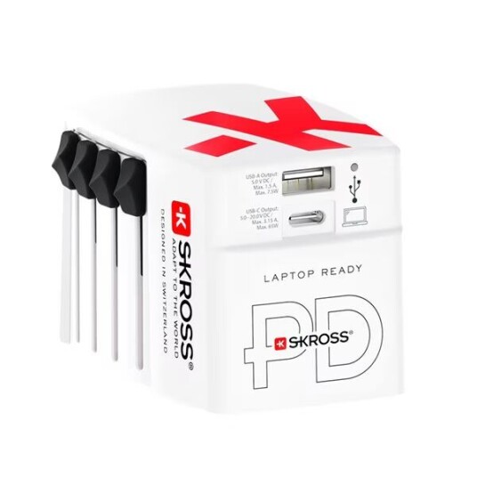 SKROSS World USB Charger AC65PD USB-C PD + USB-A 65W