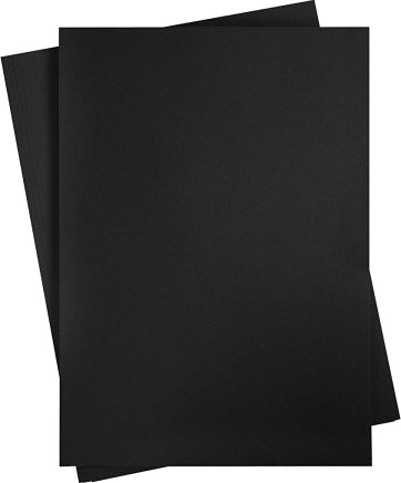 Diverse Kartong A2 ark 420x594 mm 180 g svart 10 ark 1 pk