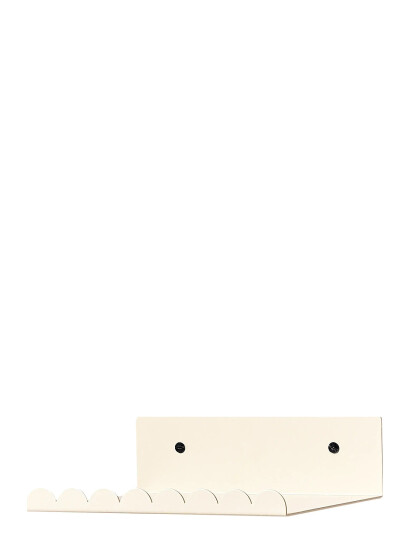 NOBODINOZ Steel Wall Shelf Small 20X16X6 - Cream - ONE SIZE