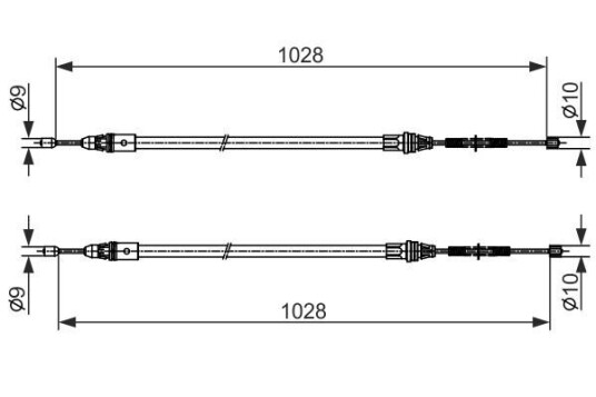 Bosch Tautrekk parkeringsbrems BOSCH 1 987 482 423