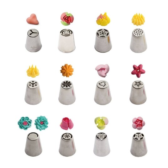 Decora Russiske Sprøytetipper 1 Pk/12 Decora Russiske Sprøytetipper 1 Pk/12