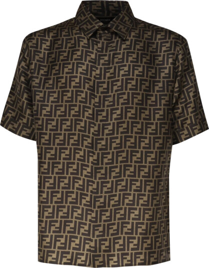 Fendi Herre Skjorter Brun M,