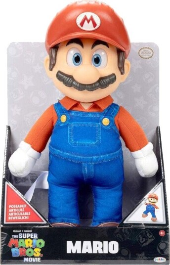Northix Super Mario plysjleketøy 30 cm myk samleobjekt morsom gave