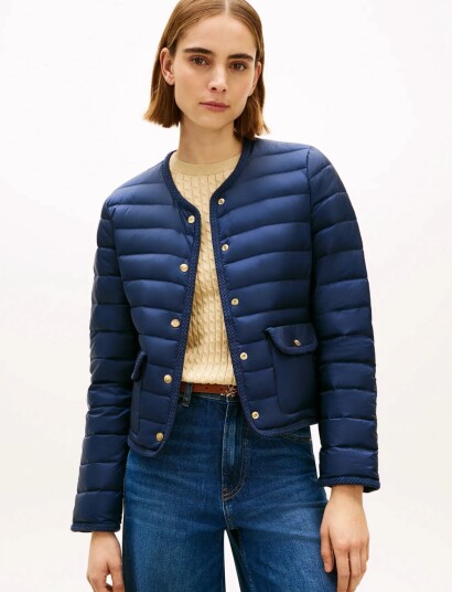 Tommy Hilfiger Feminine Lw Down Jacket   Blue   XL
