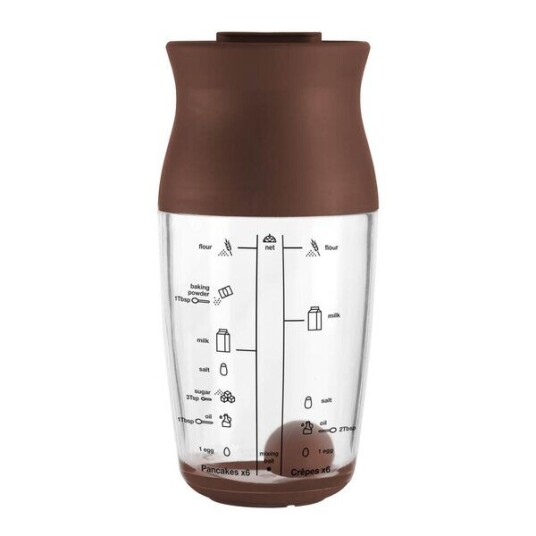 Lékué Shaker for pannekakerøre brun/klar Lékué Shaker for pannekakerøre brun/klar