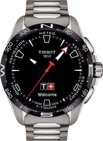 Tissot T-Touch Connect Solar T1214204405100 - Herre - 47 mm - Hybrid - Kvarts urverk - Safirglass